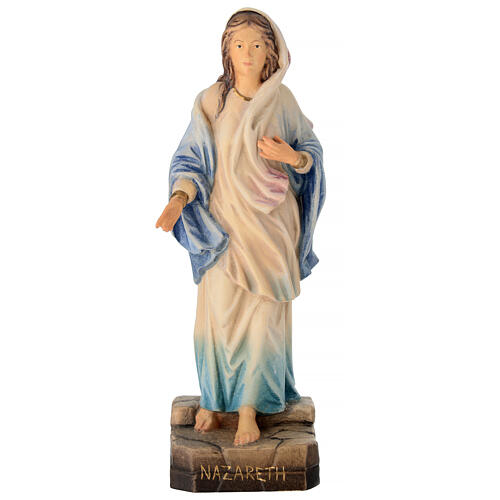 Statua legno dipinta Madonna di Nazareth Val Gardena 1