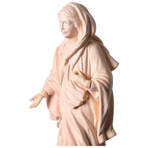 Statue of Our Lady of Nazareth, natural wood, Val Gardena 6