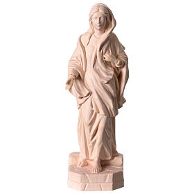Statua Madonna di Nazareth legno naturale Val Gardena