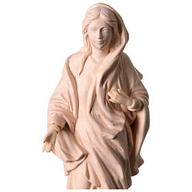 Statua Madonna di Nazareth legno naturale Val Gardena