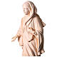 Statua Madonna di Nazareth legno naturale Val Gardena s6