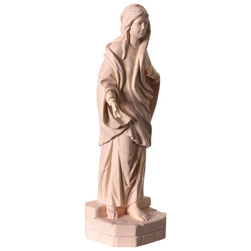 Estátua Nossa Senhora de Nazaré em madeira natural do Val Gardena 5