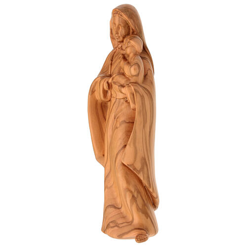 Mother Virgin with Child Olive Wood Statue Val Gardena 3
