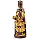 Madonna di Montserrat  statua legno colorata Val Gardena s1