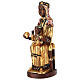 Our Lady of Montserrat statue in colored Val Gardena wood s2