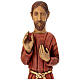 Sacré-Cœur de Jésus style gothique sobre bois Monastère de Bethléem 60 cm s2