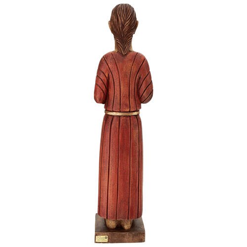 Sacro Cuore di Gesù semplice stile gotico Bethléem legno 60 cm 9