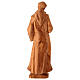 Statuetta San Francesco d'Assisi tortorella legno ulivo s6