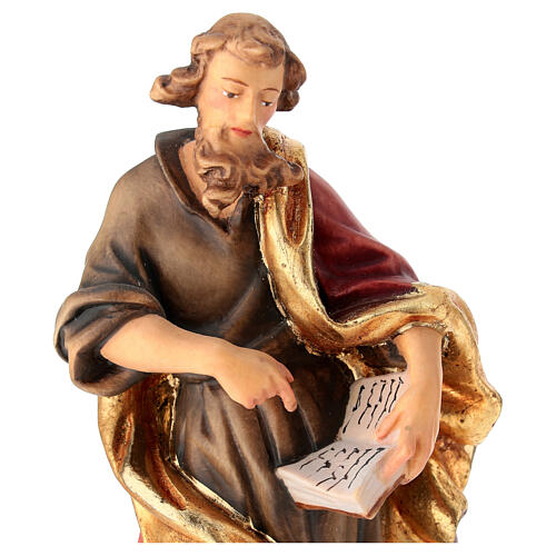 San Antonio da Firenze con teschio statua legno dipinto Val Gardena 2
