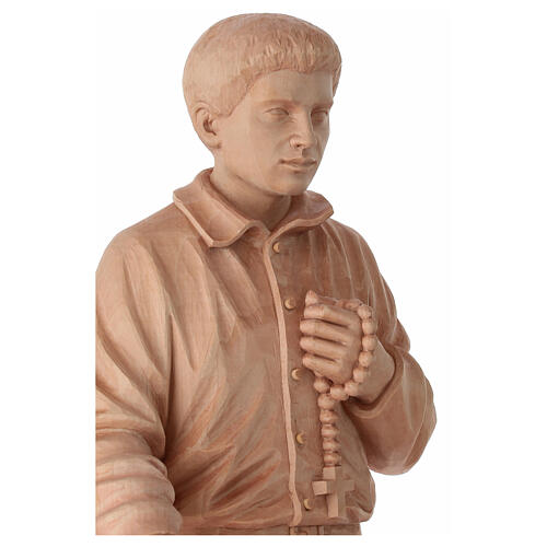 Statue, Pier Giorgio Frassati – Holz naturbelassen, 60 cm, Grödnertal 10