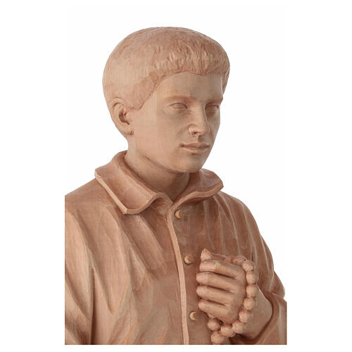 Estatua Pier Giorgio Frassati madera natural Val Gardena 60 cm 4