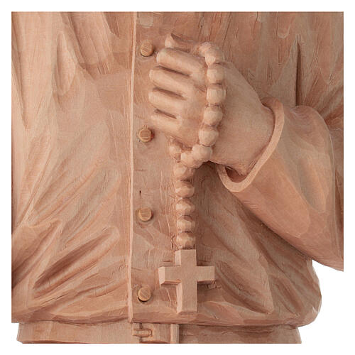Estatua Pier Giorgio Frassati madera natural Val Gardena 60 cm 5