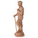 Estatua Pier Giorgio Frassati madera natural Val Gardena 60 cm s13