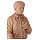 Statue Pier Giorgio Frassati bois naturel Valgardena 60 cm s10