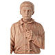 Estátua Pier Giorgio Frassati madeira natural Val Gardena 60 cm s2