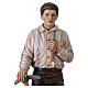 Coloured wooden statue of St. Pier Giorgio Frassati, 24 in, Val Gardena s3