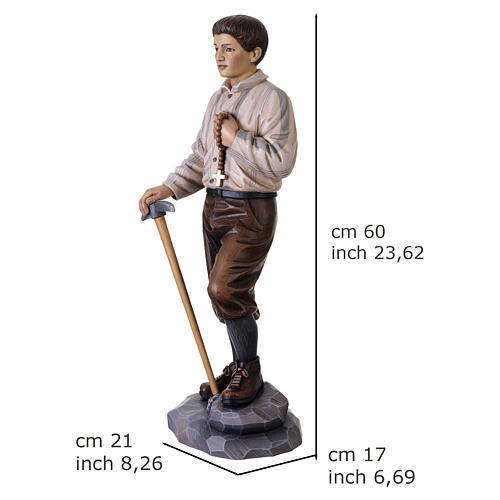 Colored Wood Statue of Saint Pier Giorgio Frassati, 60 cm - Val Gardena 5