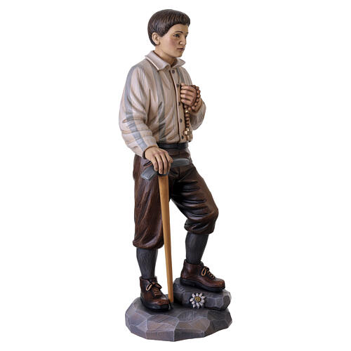 Colored Wood Statue of Saint Pier Giorgio Frassati, 60 cm - Val Gardena 7