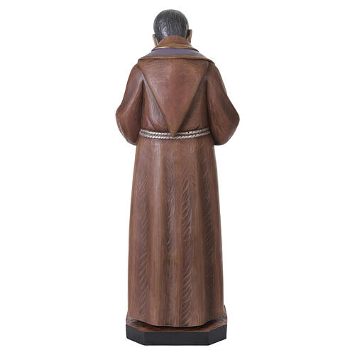 Estatua San Padre Pío fibra de vidrio pintada 120 cm 10