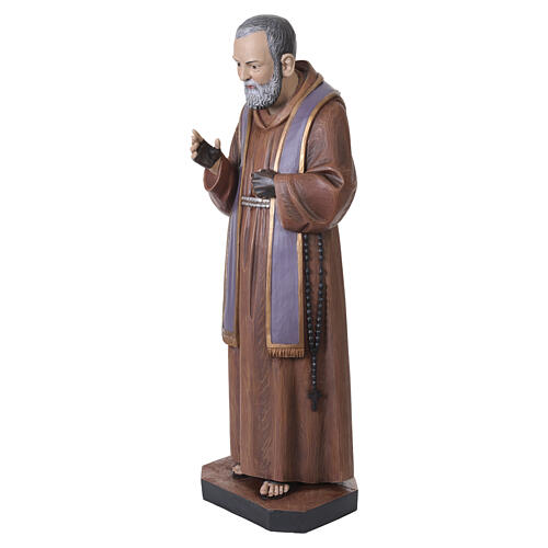 Statua San Padre Pio vetroresina dipinta 120 cm 5