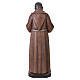 Estátua São Padre Pio fibra de vidro pintada 120 cm s10