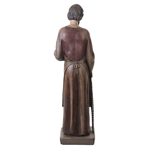 Statue Saint Joseph travailleur 120 cm fibre de verre effet sculpté colorée 9