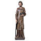 Saint Joseph the Worker Fiberglass Statue Colored Carved-Effect, 120 cm s1