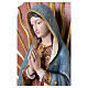 Virgen de Guadalupe estatua de fibra de vidrio pintada efecto madera s3
