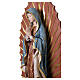 Virgen de Guadalupe estatua de fibra de vidrio pintada efecto madera s9