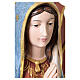 Virgen de Guadalupe estatua de fibra de vidrio pintada efecto madera s12