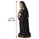 Santa Rita statuina legno dipinto Valgardena 10 cm s3