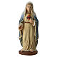 Sacro Cuore di Maria statuina legno dipinto Valgardena 10 cm s1