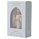 Divine Mercy Jesus statue in painted Val Gardena maple wood, 10 cm s2