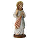 Divine Mercy Jesus statue in painted Val Gardena maple wood, 10 cm s4