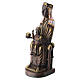 Statue Notre‑Dame de Montserrat bois peint Val Gardena s3