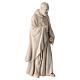 Estatua madera natural Val Gardena San Padre Pío de Pietrelcina s4