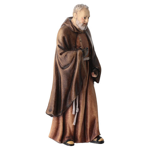 Saint Pio of Pietrelcina painted wooden statue of Val Gardena 4
