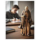 Saint Pio of Pietrelcina painted wooden statue of Val Gardena s2