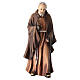 Statua dipinta San Padre Pio da Pietrelcina legno Val Gardena s1