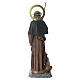 Figura świętego Rocha z masy drewnianej, malowana, 60 cm s10