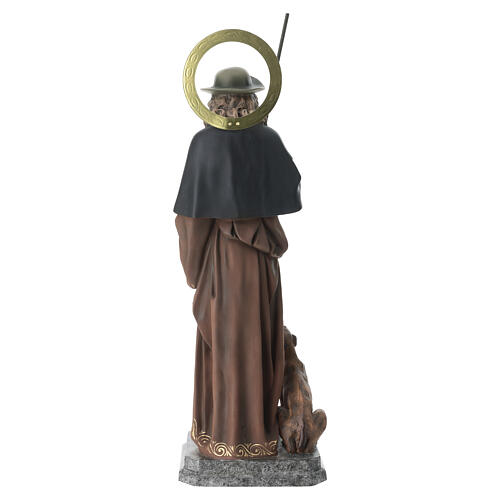 Saint Roch statue in painted wood pulp, 60 cm 10