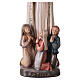 Estatua Virgen de Fátima madera pintada con pastorcillos Val Gardena s2