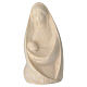 Statuina Madonna della Gioia seduta legno naturale acero s1
