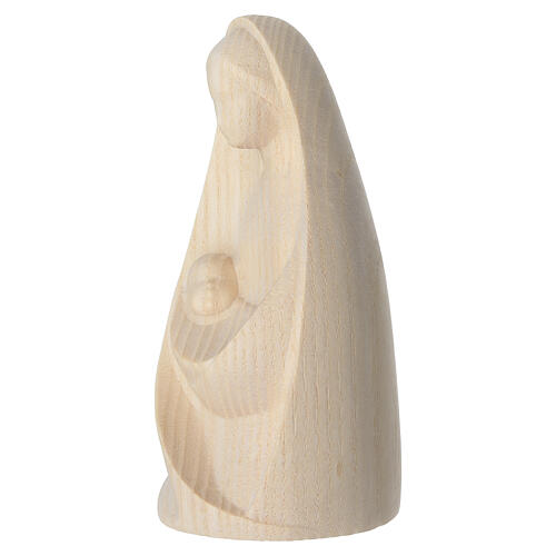 Our Lady of Joy figurine seated  in natural maple wood 2