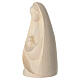 Our Lady of Joy figurine seated  in natural maple wood s2