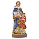 Heilige Anna mit Heiligenbildchen und GEBET AUF ITALIENISCH 12 cm s1