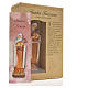 Heilige Teresina mit Heiligenbildchen und GEBET AUF ITALIENISCH 12 cm s6