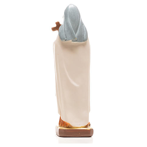 Heilige Teresina mit Heiligenbildchen und GEBET AUF FRANZÖSISCH 12 cm 2
