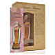 Heilige Teresina mit Heiligenbildchen und GEBET AUF FRANZÖSISCH 12 cm s3