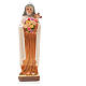 Santa Teresina 12 cm con immaginetta PREGHIERA FRANCESE s4